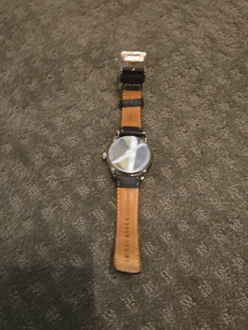 Fossil ME1123 Twist Brown Leather Skeleton Accent Watch - Picture 3 of 4